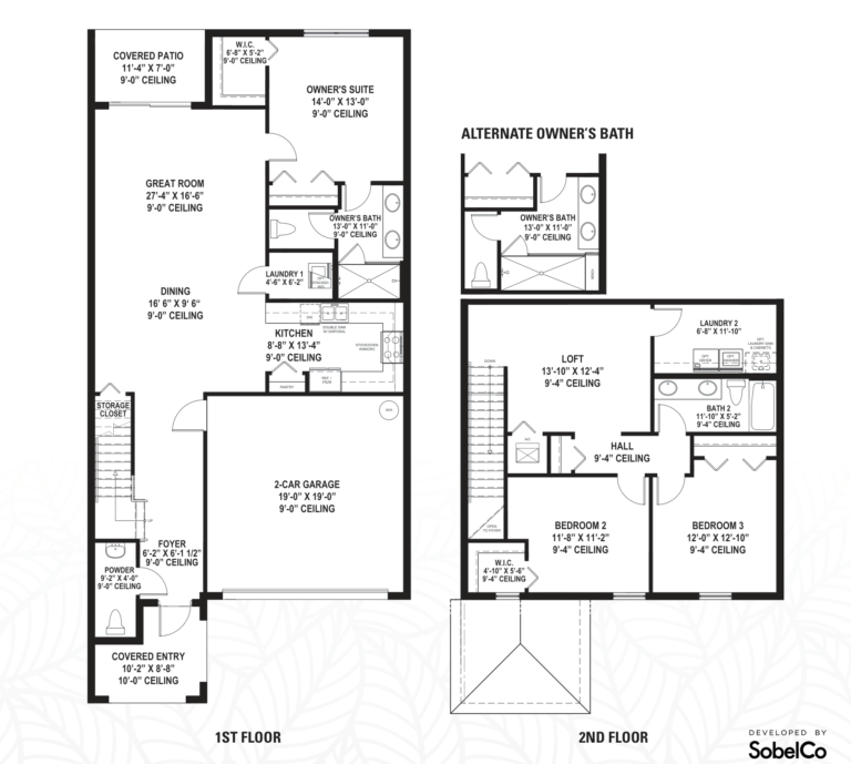 Diagram of Featured Floor Plan - The Cedar Floor Plan